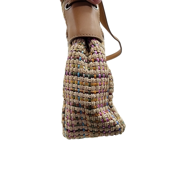 Fossil Women's Vintage Basket Weave Leather Strap Shoulder Bag - OS - Picture 4 of 8